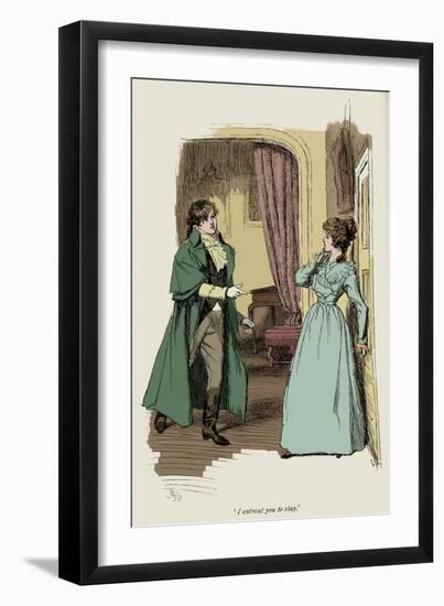 'Sense and Sensibility' by Jane Austen-Hugh Thomson-Framed Giclee Print