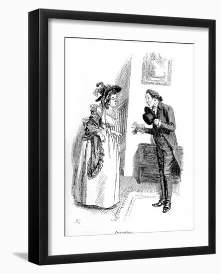 'Sense and Sensibility' by Jane Austen-Hugh Thomson-Framed Giclee Print