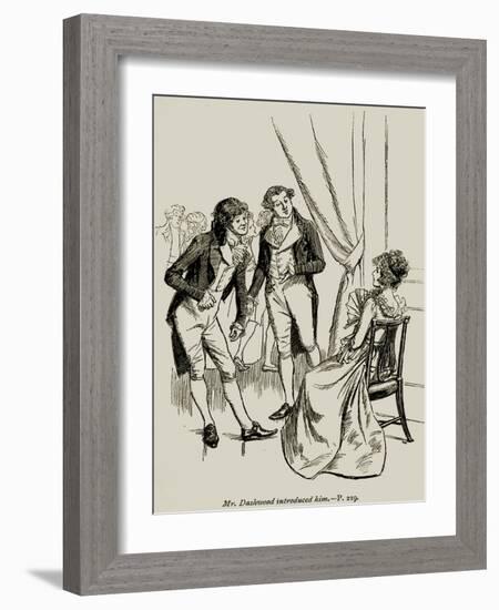 'Sense and Sensibility' by-Hugh Thomson-Framed Giclee Print