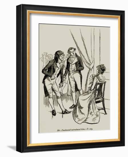 'Sense and Sensibility' by-Hugh Thomson-Framed Giclee Print