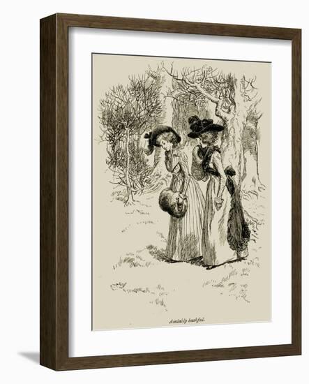 'Sense and Sensibility' by-Hugh Thomson-Framed Giclee Print