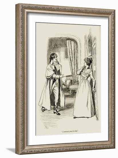 'Sense and Sensibility' by-Hugh Thomson-Framed Giclee Print