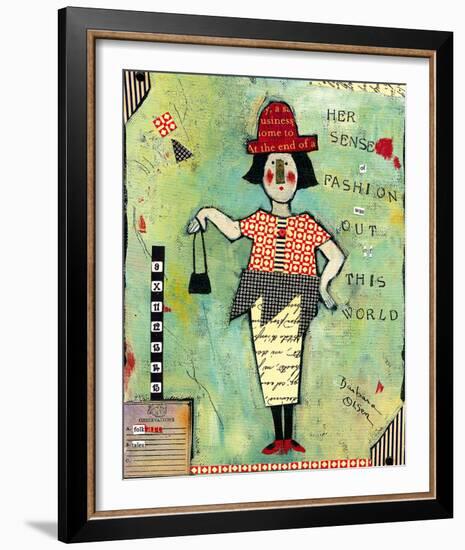 Sense of Fashion-Barbara Olsen-Framed Giclee Print