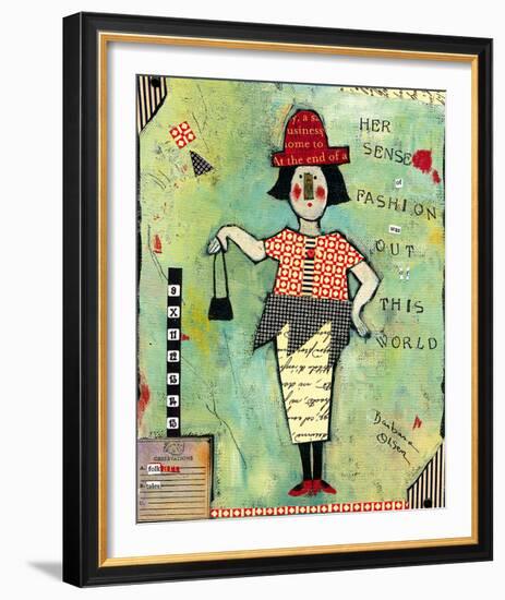 Sense of Fashion-Barbara Olsen-Framed Giclee Print