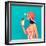 Sensual Girl with a Summer Cocktail-Evgeniya Porechenskaya-Framed Photographic Print