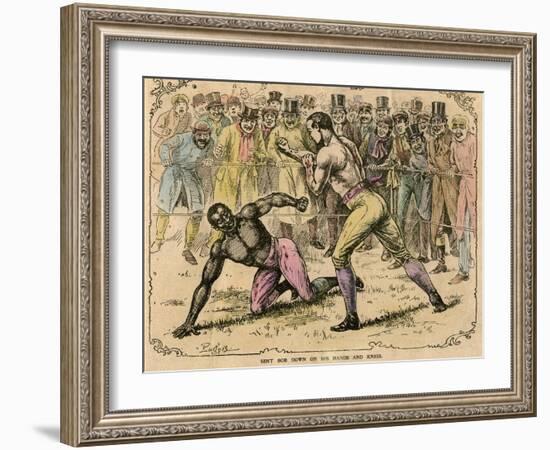 Sent Bob Down on His Hands and Knees, Late 19th or Early 20th Century-Pugnis-Framed Giclee Print