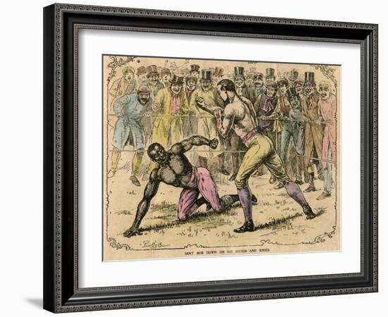 Sent Bob Down on His Hands and Knees, Late 19th or Early 20th Century-Pugnis-Framed Giclee Print