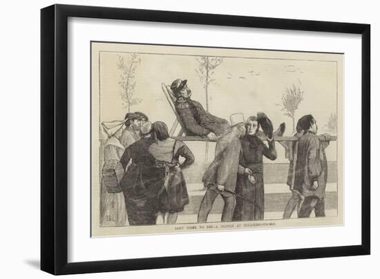 Sent Home to Die, a Sketch at Boulogne-Sur-Mer-Sir James Dromgole Linton-Framed Giclee Print