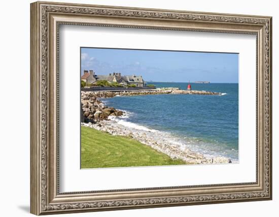 Sentier Des Douaniers, Pointe De La Porte, Digosville, Near Cherbourg, Cotentin, Normandy, France-Guy Thouvenin-Framed Photographic Print