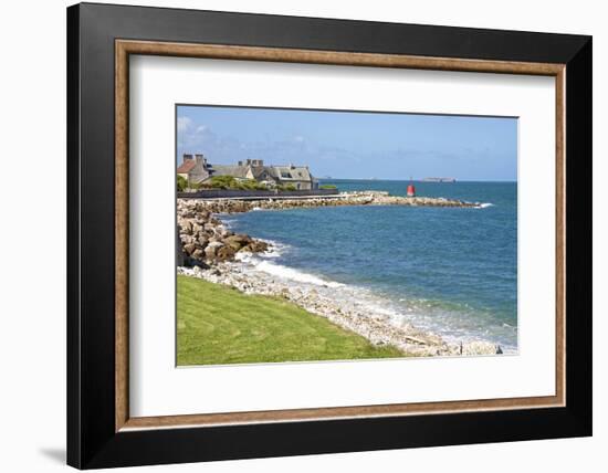 Sentier Des Douaniers, Pointe De La Porte, Digosville, Near Cherbourg, Cotentin, Normandy, France-Guy Thouvenin-Framed Photographic Print