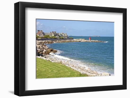 Sentier Des Douaniers, Pointe De La Porte, Digosville, Near Cherbourg, Cotentin, Normandy, France-Guy Thouvenin-Framed Photographic Print