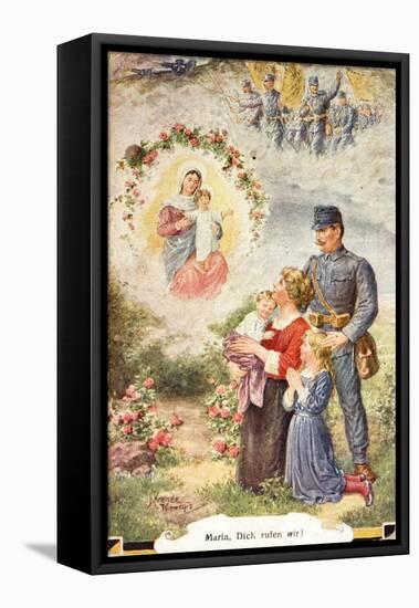 Sentimental Postcard from World War I-null-Framed Premier Image Canvas