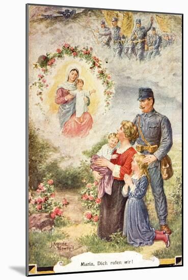 Sentimental Postcard from World War I-null-Mounted Giclee Print