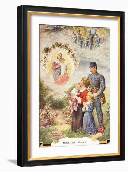 Sentimental Postcard from World War I-null-Framed Giclee Print