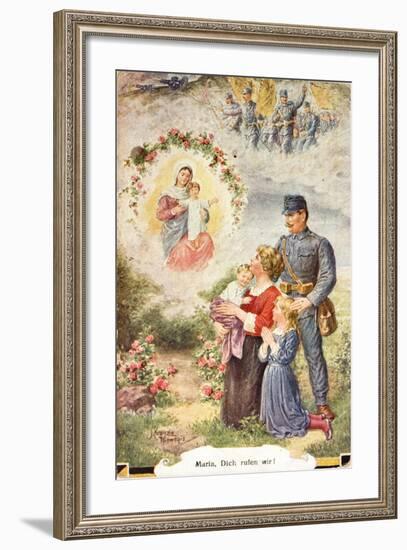 Sentimental Postcard from World War I-null-Framed Giclee Print