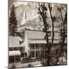 Sentinel Hotel, Looking North across the Valley to Yosemite Falls, California, USA, 1902-Underwood & Underwood-Mounted Photographic Print