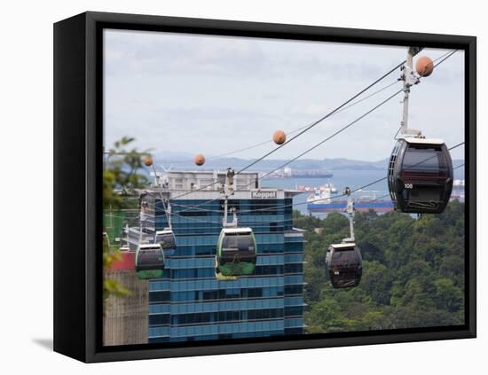 Sentosa Island Cable Cars, Singapore-Pearl Bucknall-Framed Premier Image Canvas