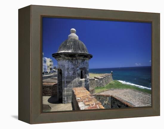 Sentry Box at San Cristobal Fort, El Morro, San Juan, Puerto Rico-Michele Molinari-Framed Premier Image Canvas