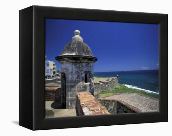 Sentry Box at San Cristobal Fort, El Morro, San Juan, Puerto Rico-Michele Molinari-Framed Premier Image Canvas