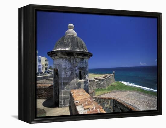 Sentry Box at San Cristobal Fort, El Morro, San Juan, Puerto Rico-Michele Molinari-Framed Premier Image Canvas