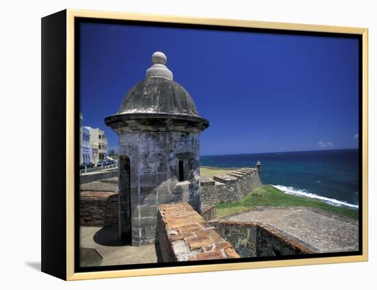 Sentry Box at San Cristobal Fort, El Morro, San Juan, Puerto Rico-Michele Molinari-Framed Premier Image Canvas