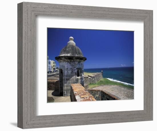 Sentry Box at San Cristobal Fort, El Morro, San Juan, Puerto Rico-Michele Molinari-Framed Photographic Print