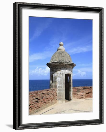 Sentry, San Cristobal Fort, UNESCO World Heritage Site, San Juan, Puerto Rico, USA-Wendy Connett-Framed Photographic Print