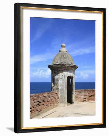 Sentry, San Cristobal Fort, UNESCO World Heritage Site, San Juan, Puerto Rico, USA-Wendy Connett-Framed Photographic Print