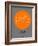 Seoul Orange Subway Map-NaxArt-Framed Art Print