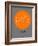 Seoul Orange Subway Map-NaxArt-Framed Art Print