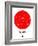 Seoul Red Subway Map-NaxArt-Framed Art Print