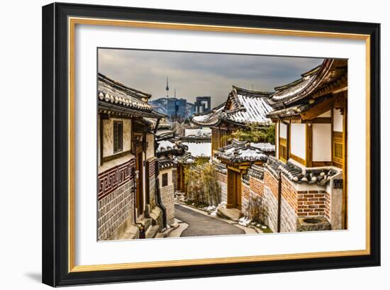 Seoul, South Korea at the Bukchon Hanok Historic District.-SeanPavonePhoto-Framed Photographic Print