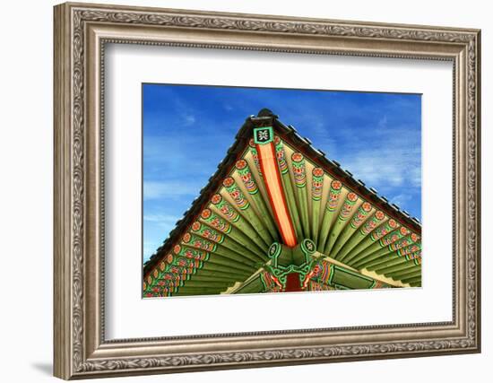 Seoul, South Korea. Geunjeongjeon, main palace pavilion, Gyeongbokgung Palace, Palace of Shining Ha-Miva Stock-Framed Photographic Print