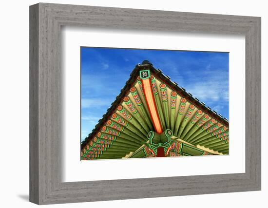 Seoul, South Korea. Geunjeongjeon, main palace pavilion, Gyeongbokgung Palace, Palace of Shining Ha-Miva Stock-Framed Photographic Print