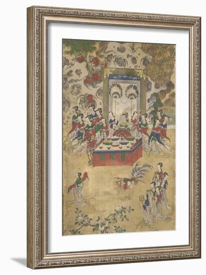 Seowangmo, Detail from the Banquet of Seowangmo, c.1800-Korean School-Framed Giclee Print