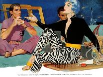 Murder In The Back Room  - Saturday Evening Post "Leading Ladies", October 31, 1953 pg.22-SEP-Mounted Giclee Print
