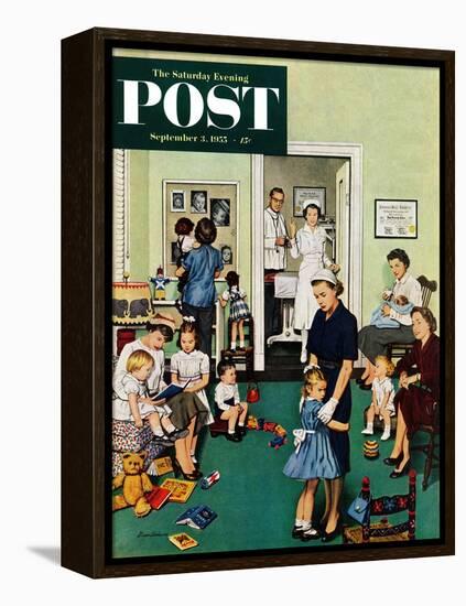 "Separation Anxiety" Saturday Evening Post Cover, September 3, 1955-Stevan Dohanos-Framed Premier Image Canvas