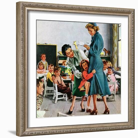"Separation Anxiety," September 11, 1948-George Hughes-Framed Giclee Print