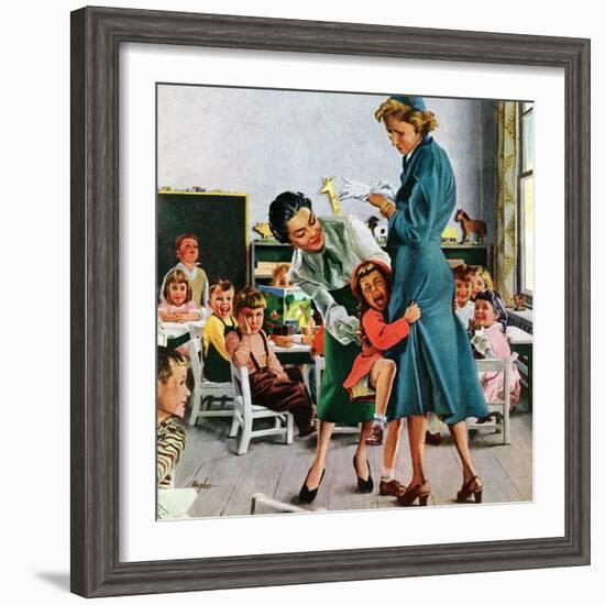 "Separation Anxiety," September 11, 1948-George Hughes-Framed Giclee Print