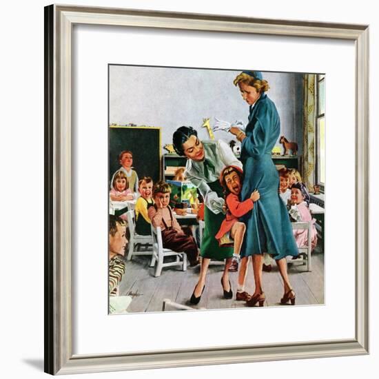 "Separation Anxiety," September 11, 1948-George Hughes-Framed Giclee Print