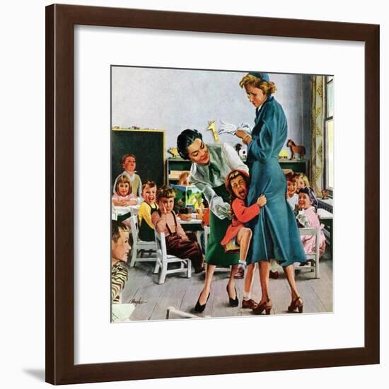 "Separation Anxiety," September 11, 1948-George Hughes-Framed Giclee Print