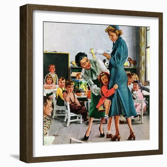 "Separation Anxiety," September 11, 1948-George Hughes-Framed Giclee Print