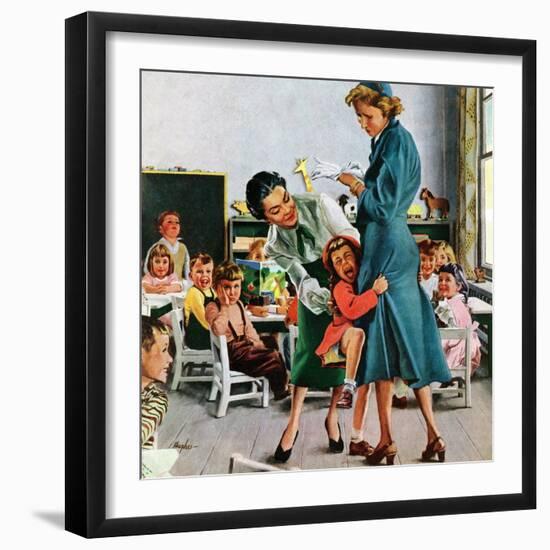 "Separation Anxiety," September 11, 1948-George Hughes-Framed Giclee Print