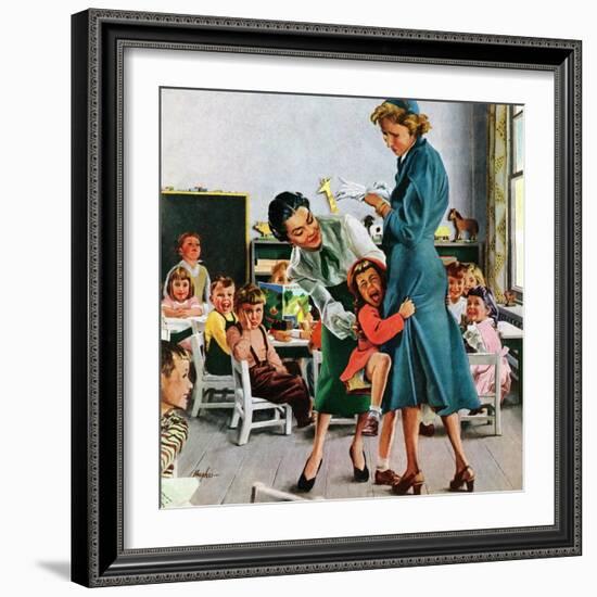 "Separation Anxiety," September 11, 1948-George Hughes-Framed Giclee Print