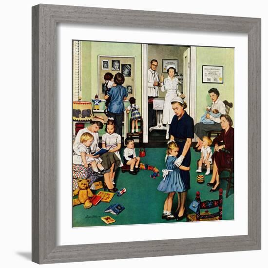 "Separation Anxiety", September 3, 1955-Stevan Dohanos-Framed Giclee Print