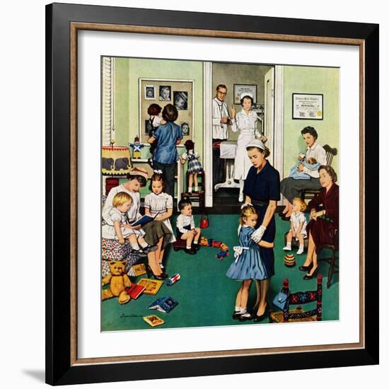 "Separation Anxiety", September 3, 1955-Stevan Dohanos-Framed Giclee Print