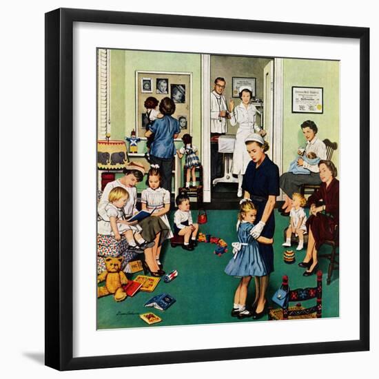 "Separation Anxiety", September 3, 1955-Stevan Dohanos-Framed Giclee Print