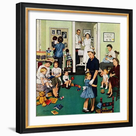 "Separation Anxiety", September 3, 1955-Stevan Dohanos-Framed Giclee Print