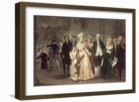 Séparation de Louis XVI et de sa famille. La nuit du 20 septembre 1792.-Charles Benazech-Framed Giclee Print