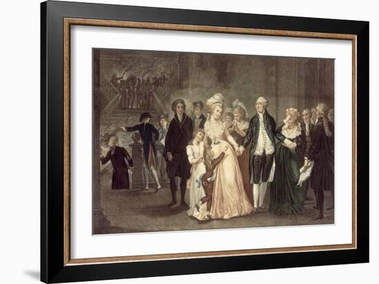 Séparation de Louis XVI et de sa famille. La nuit du 20 septembre 1792.-Charles Benazech-Framed Giclee Print